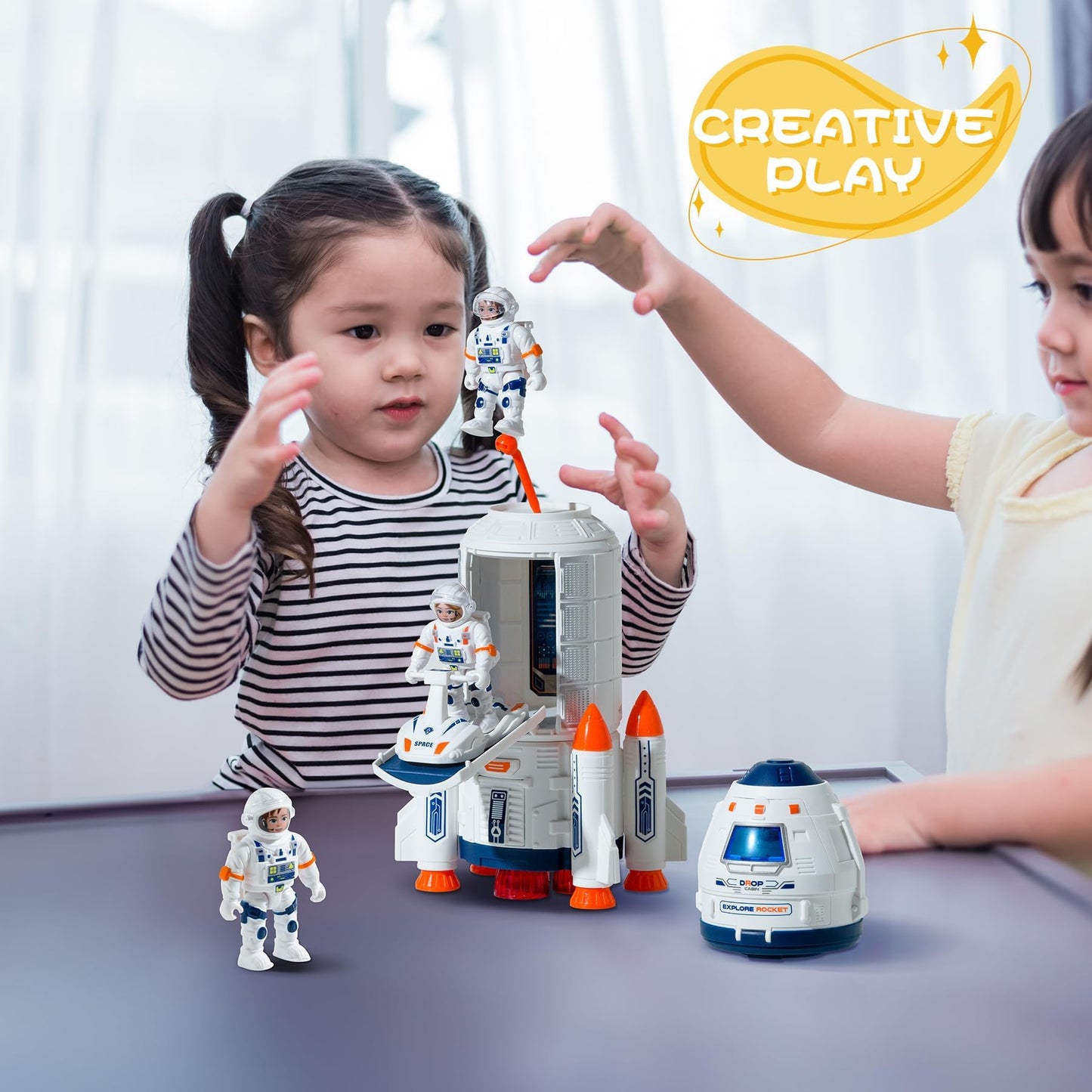 |Concentration|Focus| Rocket Toys |Rocket Ship ToyEducational|Concentration|Learning| Rocket FunSpace Gifts Toy |for Space Exploration, Knowledge - Toys 3-8 |