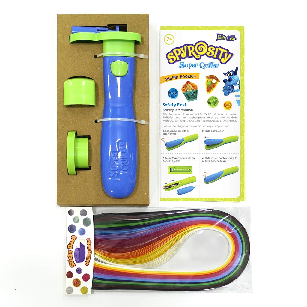 Quill On Spyrosity Explore Quilling Craft Kit | Arts and Crafts for Kids Ages 6-8 | Girls Toys Age 6-8 | Crafts for Kids Ages 4-8 | 7 Year Old Girl Birthday Gifts | Gifts for 5 Year Old Girls