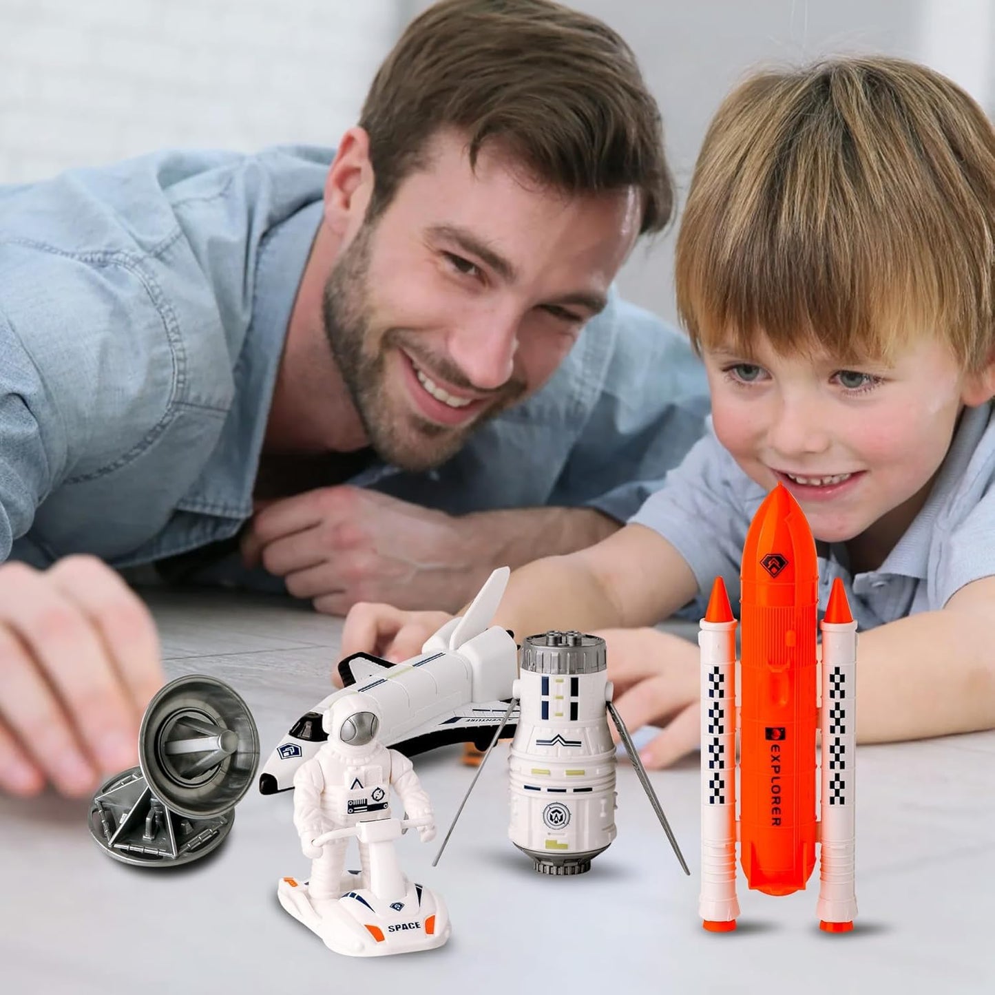 |Concentration|Focus| Rocket Toys |Rocket Ship ToyEducational|Concentration|Learning| Rocket FunSpace Gifts Toy |for Space Exploration, Knowledge - Toys 3-8 |