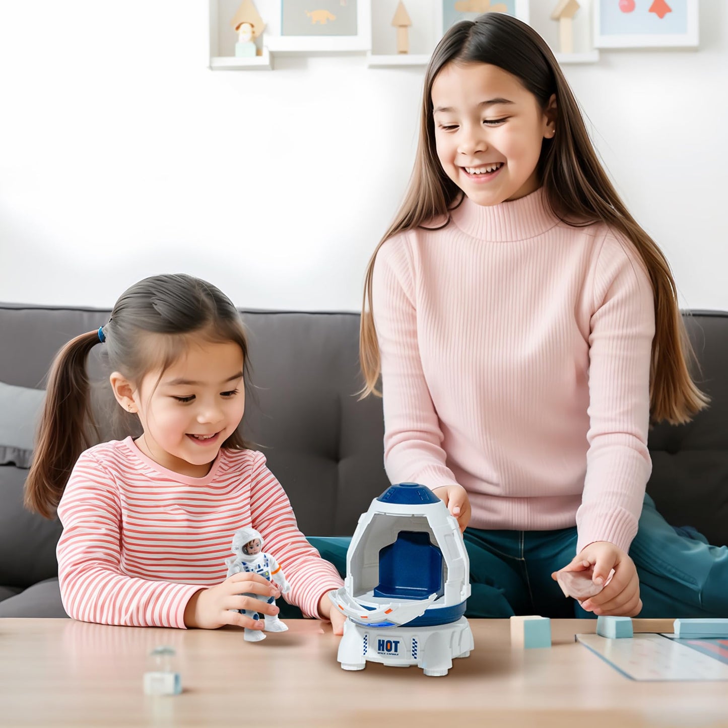 |Concentration|Focus| Rocket Toys |Rocket Ship ToyEducational|Concentration|Learning| Rocket FunSpace Gifts Toy |for Space Exploration, Knowledge - Toys 3-8 |