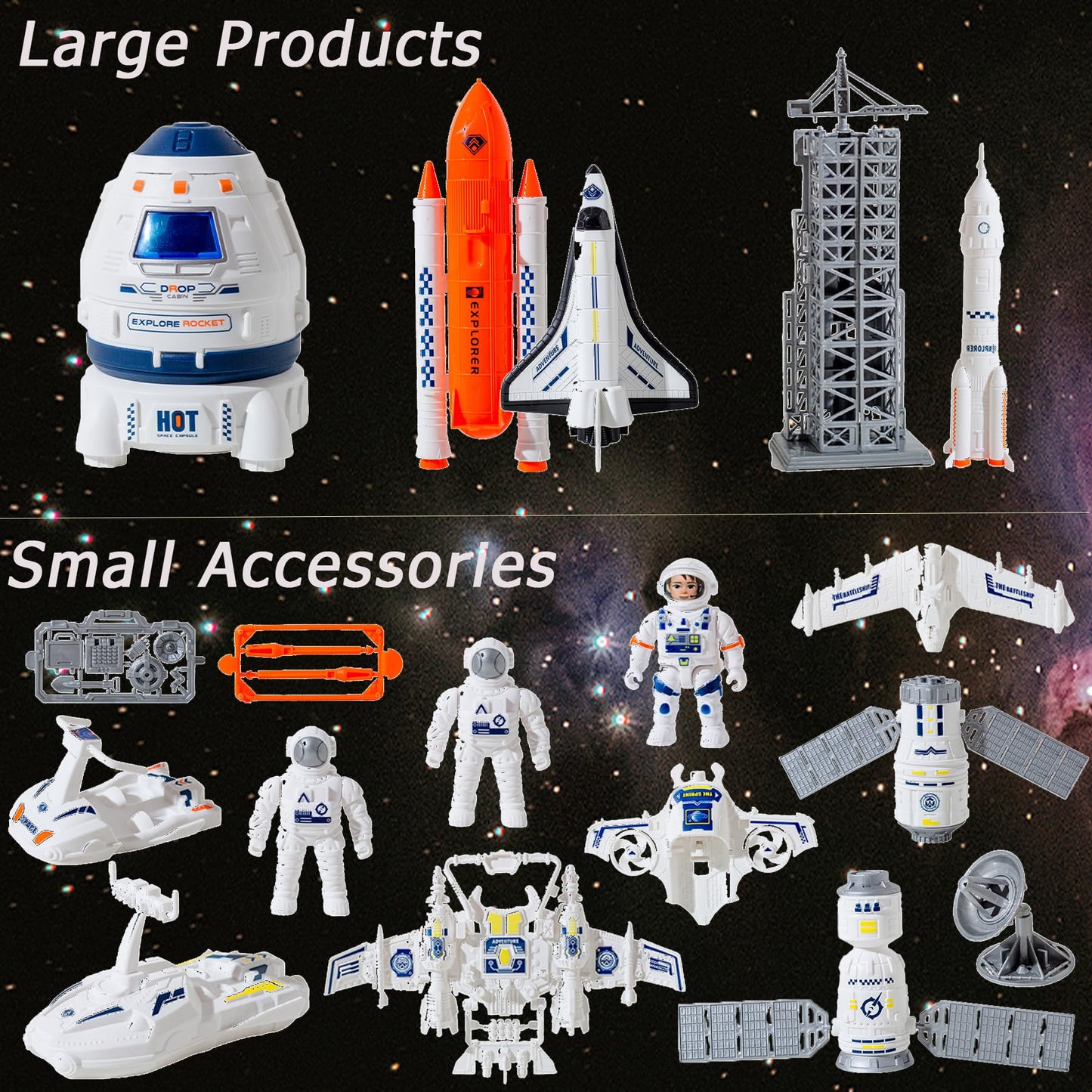 |Concentration|Focus| Rocket Toys |Rocket Ship ToyEducational|Concentration|Learning| Rocket FunSpace Gifts Toy |for Space Exploration, Knowledge - Toys 3-8 |